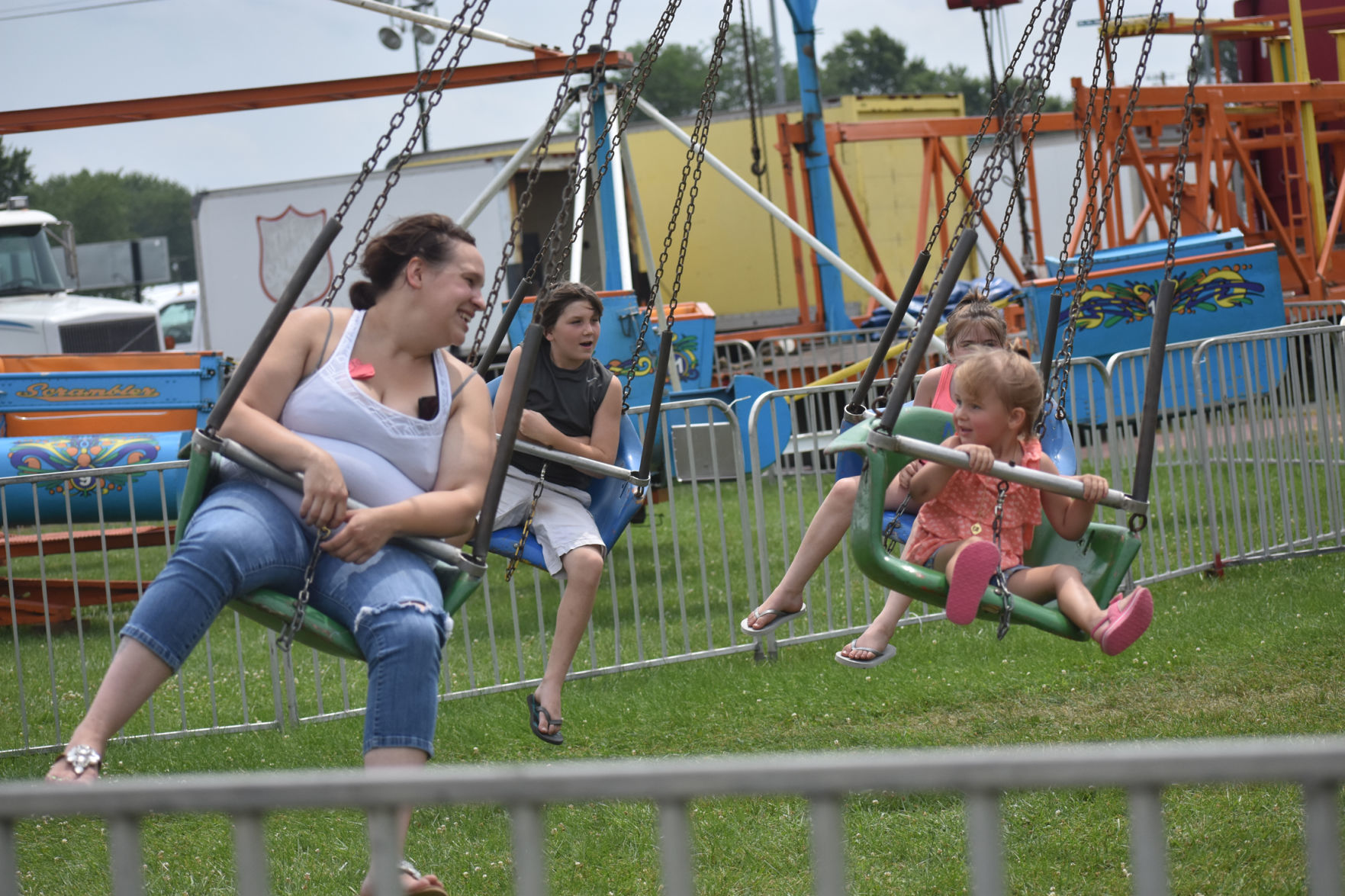 Swing ride at the fair